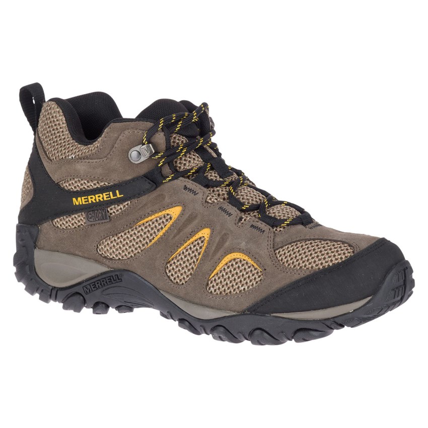 Chaussures Randonnée Merrell Yokota 2 Mid Waterproof Marron Clair Homme | J.Q.CTMN